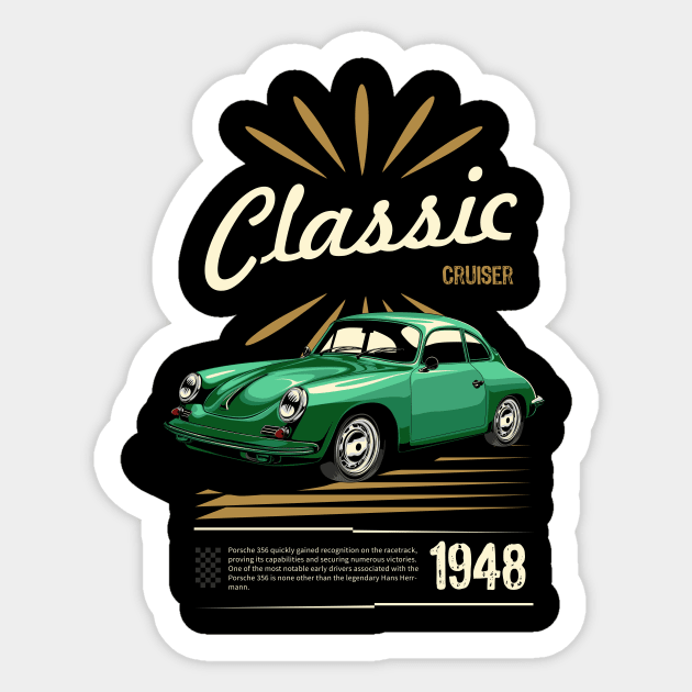 Classic Porsche 356 Sticker by Harrisaputra